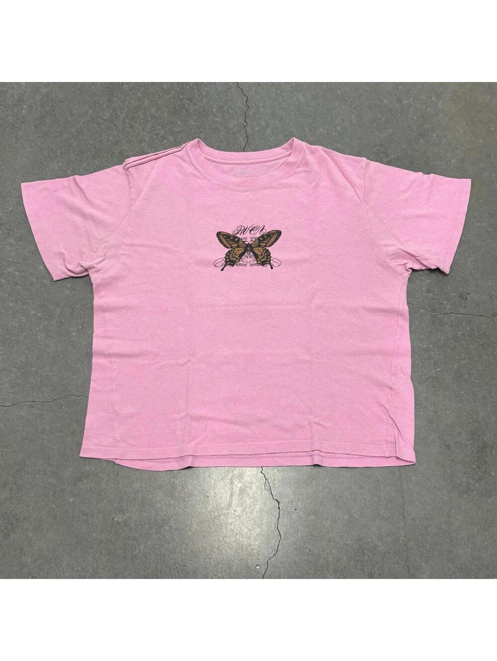 RVCA Butterfly Logo T Shirt